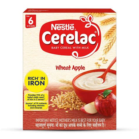 cerolex|CERELAC Baby Cereal with Milk, Wheat Apple, Stage .